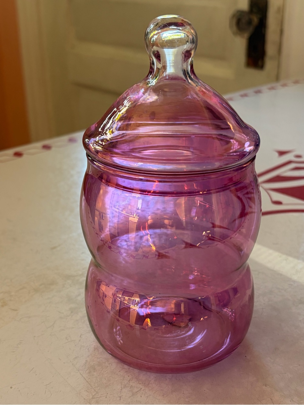 Imperial Glass Company MCM Jar with Lid